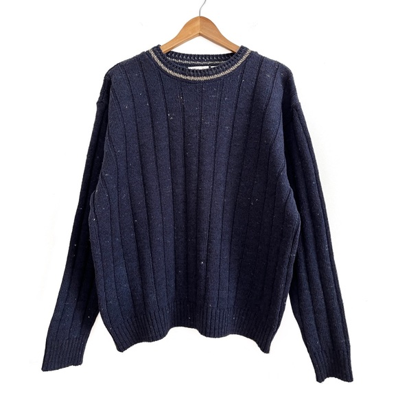 Northern Elements Sweaters - Northern Elements Oversized Wool Blend Crew Neck Knit Sweater